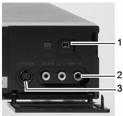 MEDION DVD RECORDER MD 82999 - Csatlakozók az elǒlapon - 1