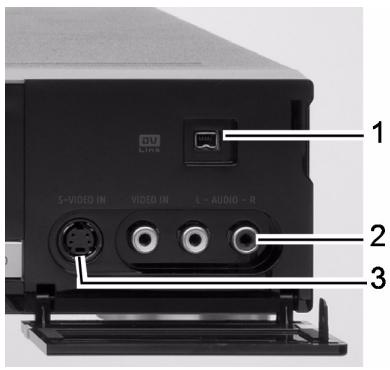 MEDION DVD RECORDER MD 82999 - Connexion en face - 1