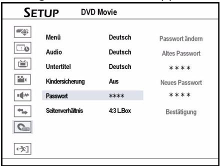 MEDION DVD RECORDER MD 82999 - Définir le mot de passer - 1