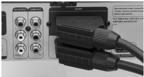 MEDION DVD RECORDER MD 82999 - Connector via les prises du panneau arrêté - 1
