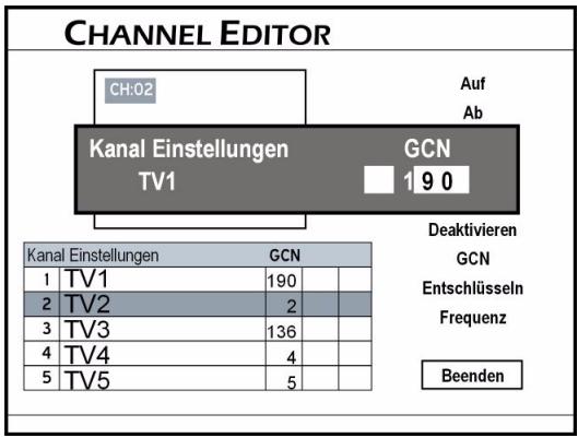 MEDION DVD RECORDER MD 82999 - GCN beállítások a SHOWView programozó rendszerhez - 2