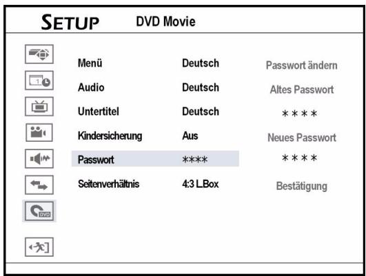 MEDION DVD RECORDER MD 82999 - Impostazione della password - 1
