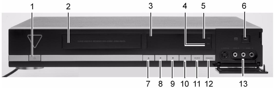 MEDION DVD RECORDER MD 82999 - Gerätevorderseite - 1