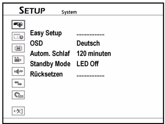 MEDION DVD RECORDER MD 82999 - Sélectionnez le menu Setup - 1