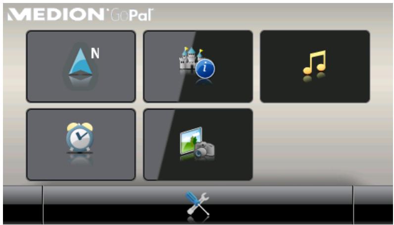 MEDION GOPAL NAVIGATOR 4.1 AE - Fonctionnement de l'écran de menu - 4