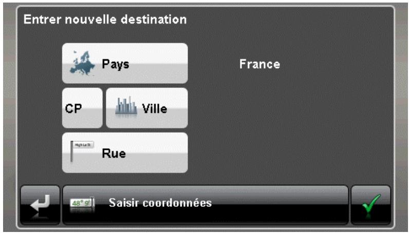 MEDION GOPAL NAVIGATOR 4.5 ME - Saisie manuelle des informations de destination - 1