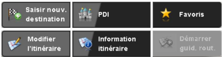 MEDION GOPAL NAVIGATOR 4.5 ME - Fonctionnement de l'écran de menu - 3