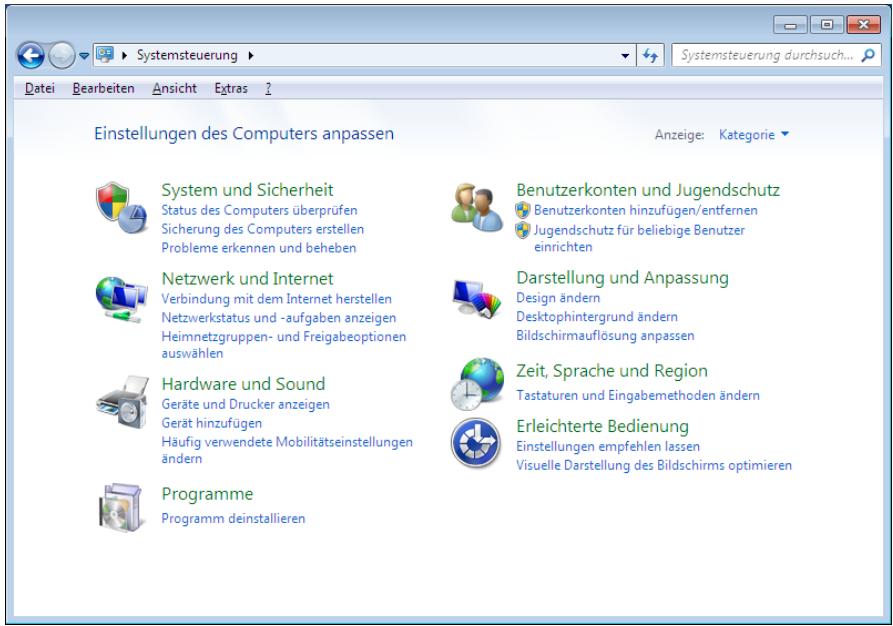 MEDION AKOYA P7624 MD 98920 - Windows® 7 - Systemsteuerung - 1
