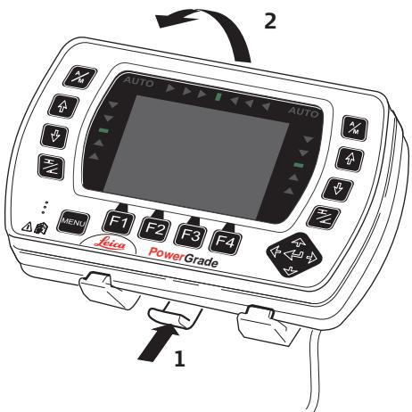 LEICA POWERGRADE 2D MCP1300 - Mettez le panneau de commande sous tension. - 3