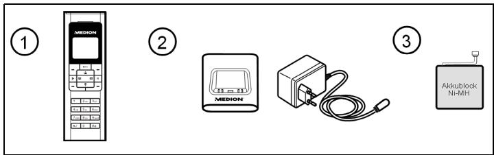 MEDION LIFE S63049 MD 82771 - Contenu de la livraison - 2