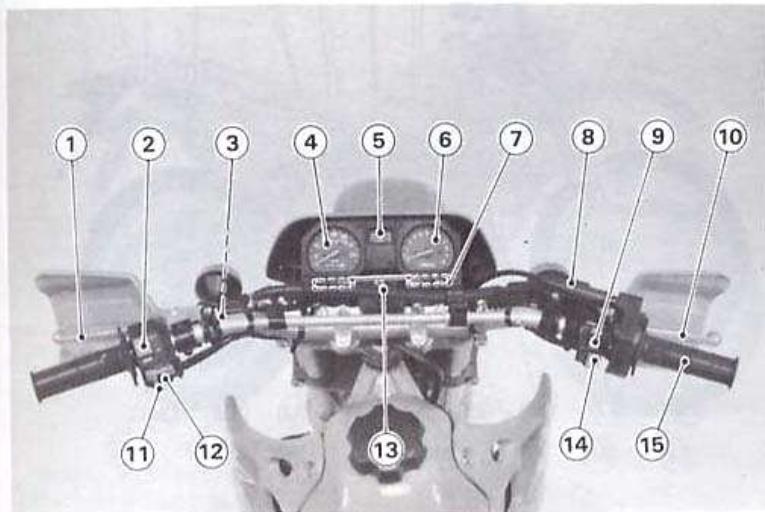KAWASAKI KDX 125SR - Disposition des éléments - 1
