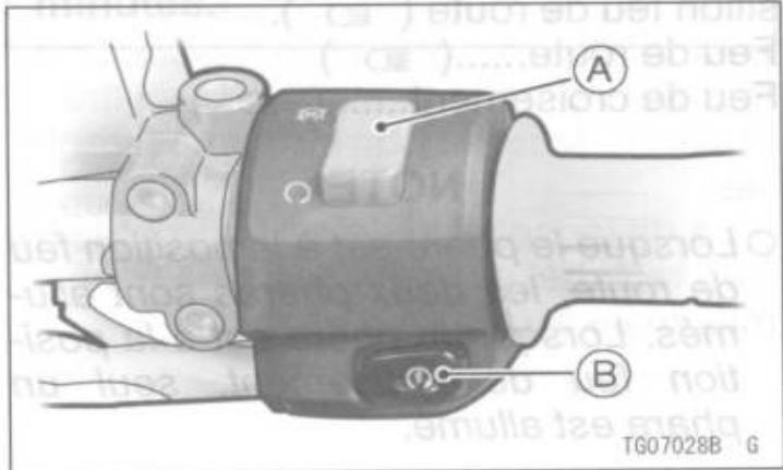 KAWASAKI VERSYS - Bouton du démarreur : - 1