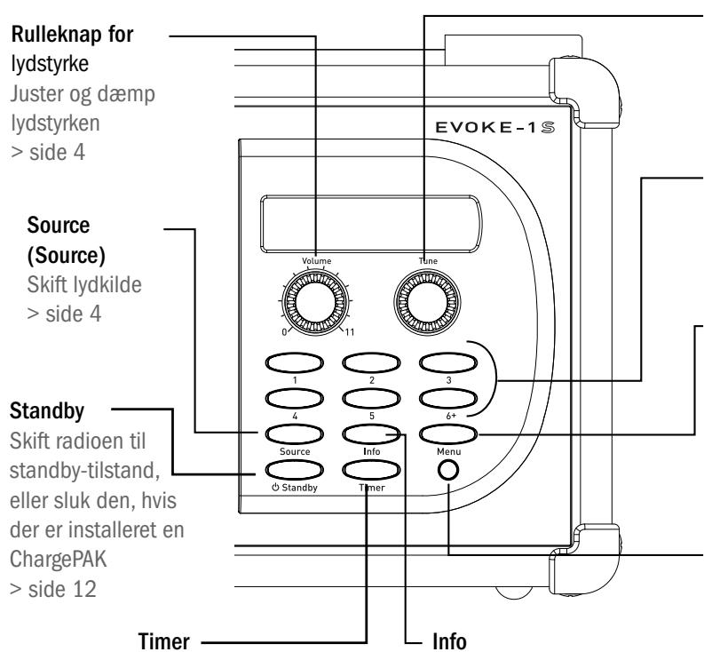 PURE EVOKE-1S MARSHALL - Betjeningsknapper med et enkelt blik - 1