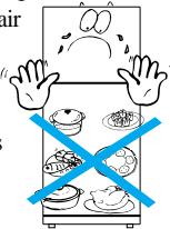 DAEWOO FR-590NW - Ne pas surcharger le réfrigerateur! - 1