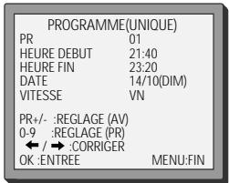 DAEWOO VCR2360B - Programmation normale - 10
