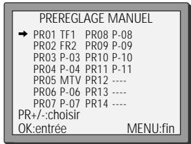 DAEWOO VQ457 - Installer des chaînes - 4