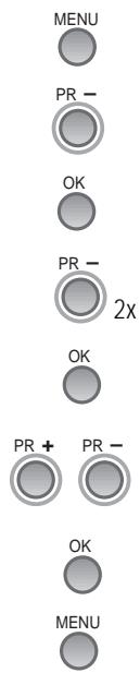 DAEWOO VQ457 - Mise en Place CANAL+ (paramètre principal) - 1