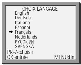 DAEWOO VQ457 - Langues des menus - 5