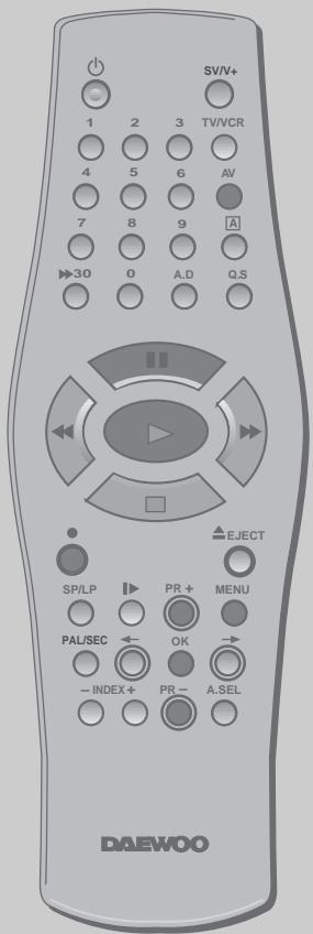 DAEWOO VQ457 - Branchement au téléviseur avec un cable d'antenne (sans cordon péritel) - 8