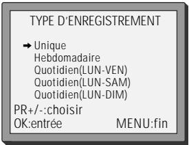 DAEWOO VQ457 - Programmation d'enregistrement normale - 6