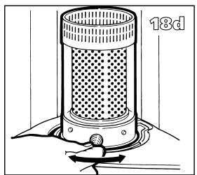 ZIBRO R21E - M AVANT DE COMMENCER A CHANGER LA MECHE, L'APPAREIL DOIT ETRE ETEINT ET TOTALEMENT REFROIDI. - 13