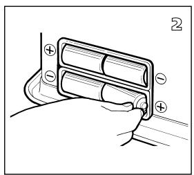 Diagram showing a mechanical or electrical component with labeled parts and polarity indicators