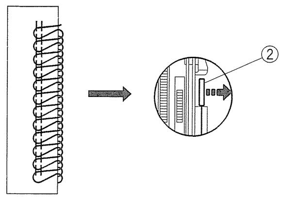 JANOME 204D - Activation du couteau supérieur - 3