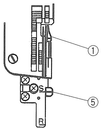 JANOME 204D - Réglage de la largeur de coupe - 2