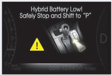 KIA OPTIMA HYBRIDE - MISE EN GARDE - 2