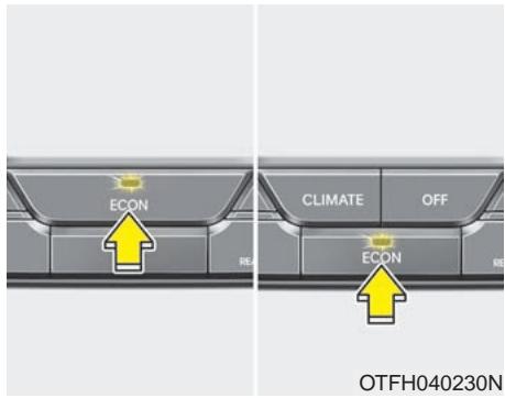 KIA OPTIMA HYBRIDE - Selection de l'écran d'information sur la climatisation (si équipé) - 1