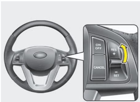 KIA OPTIMA HYBRIDE - Pour régler le régulateur à une vitesse : - 2