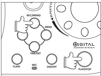VTECH VT 2456 - Enregistrer votre message d'annonce - 1