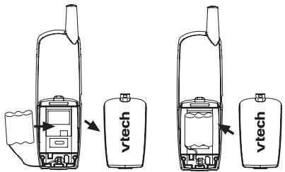 VTECH VT 5845 - Remplacer le bloc-piles du combiné - 1