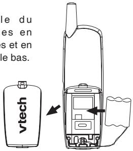 VTECH VT 5845 - Installation du bloc-piles dans le combiné - 1