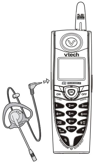 VTECH VT 5867 - Fonctionnement du casque d'écoute - 1