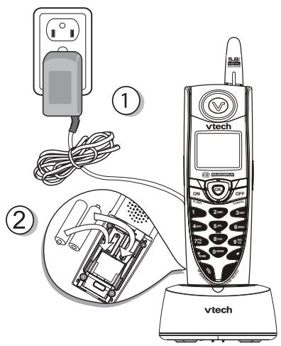 VTECH VT 5867 - Installation du combiné supplémentaire - 1