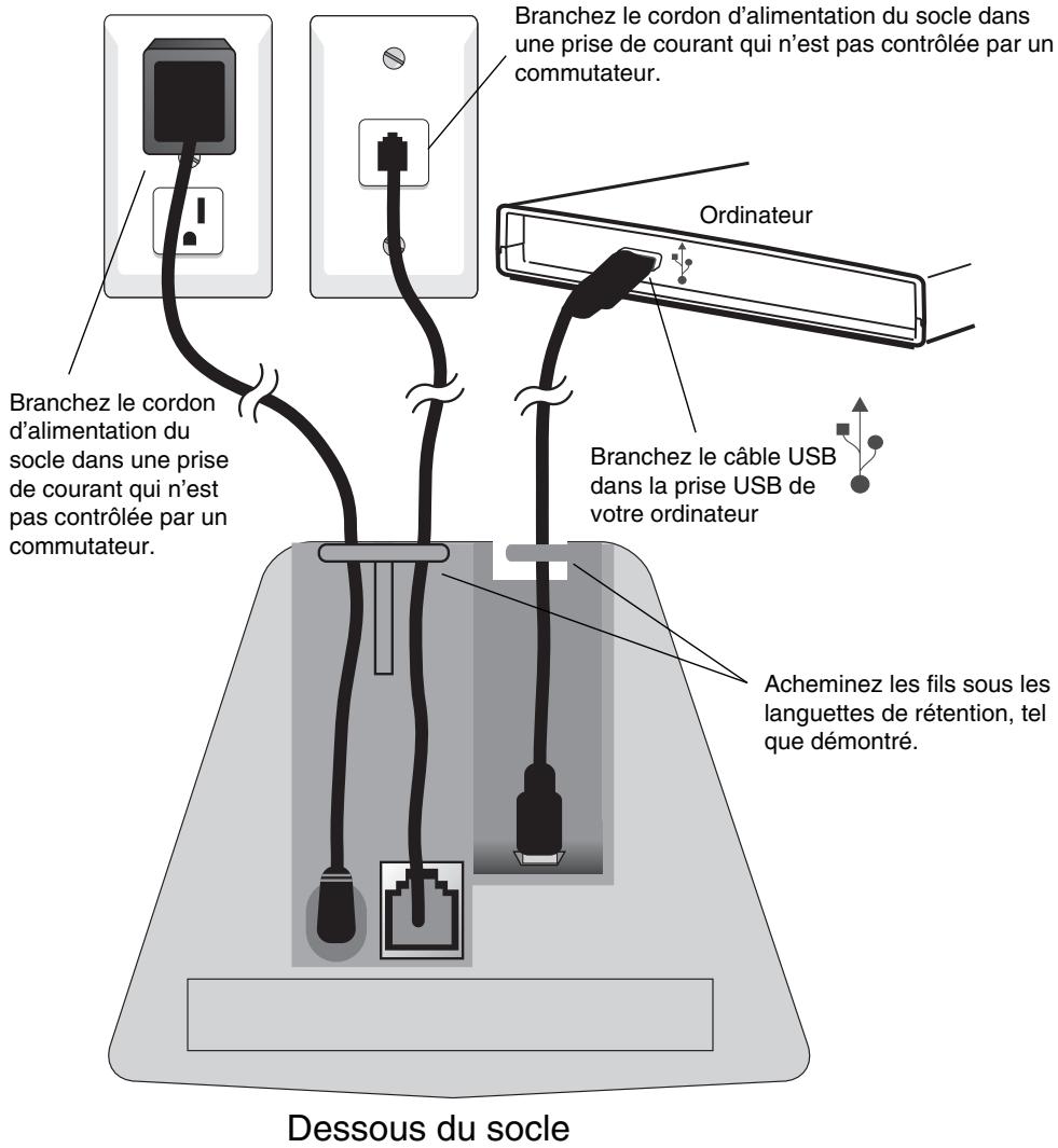 VTECH VT 7100 - Installation du socle - 2