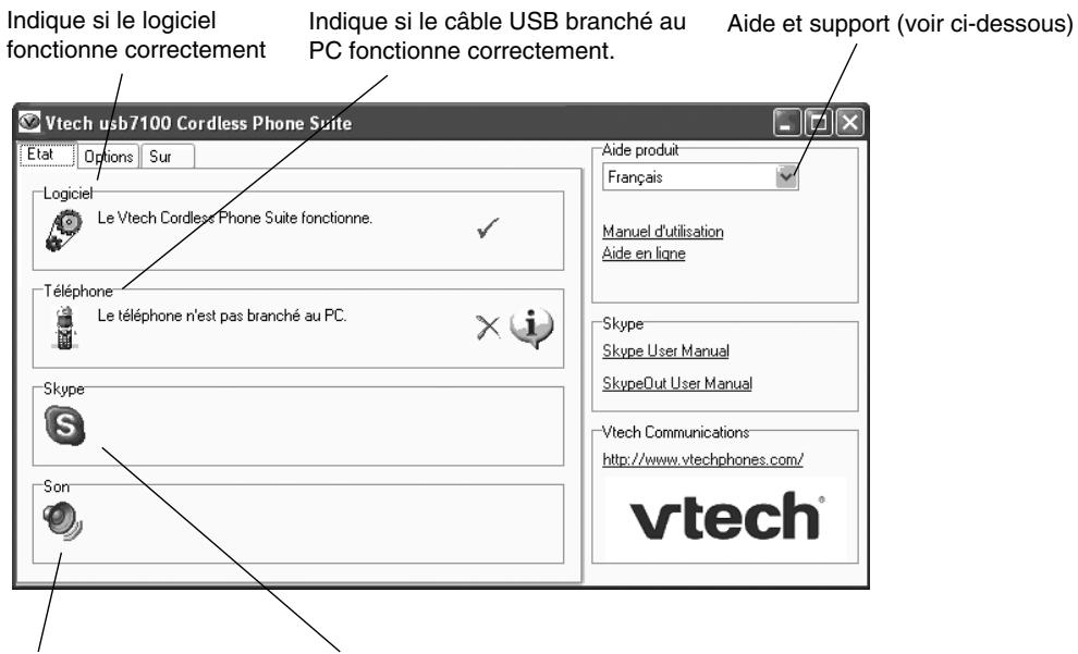 VTECH VT 7100 - Écran d'état - 1