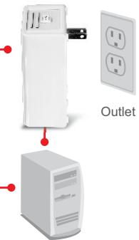 TRENDNET TPL-305E, TPL-307E2K, TPL-310AP - Remarque: - 1