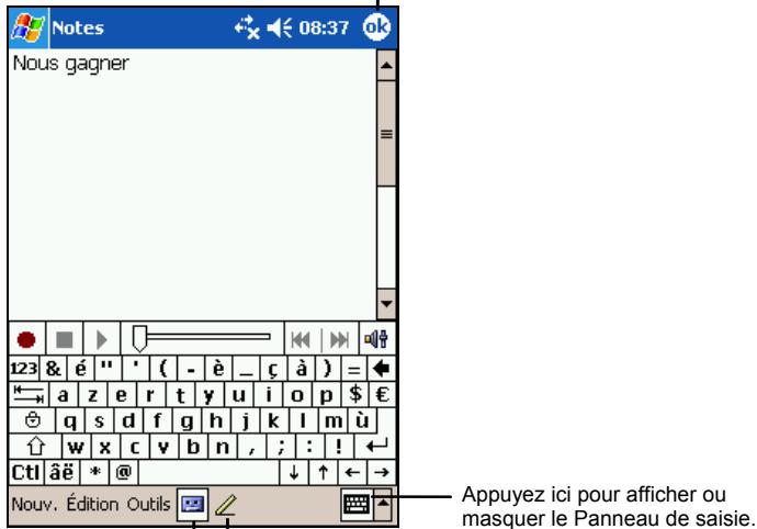 MIO 336BT - Création d'une note - 1