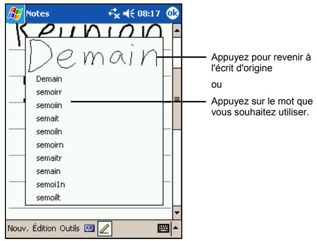 MIO 336BT - Conversion d'un texte écrit en texte - 3