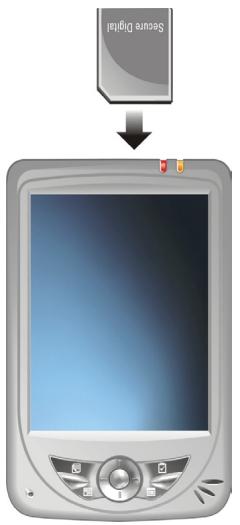 MIO 336BT - Élargir les capacités de votre pocket PC utilisation d'une carte SD ou MMC - 1