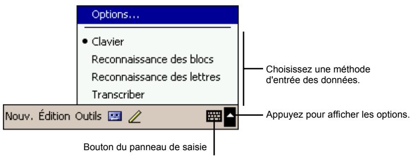 MIO 336BT - Entrée de texte à l'aide du panneau de saisie - 1