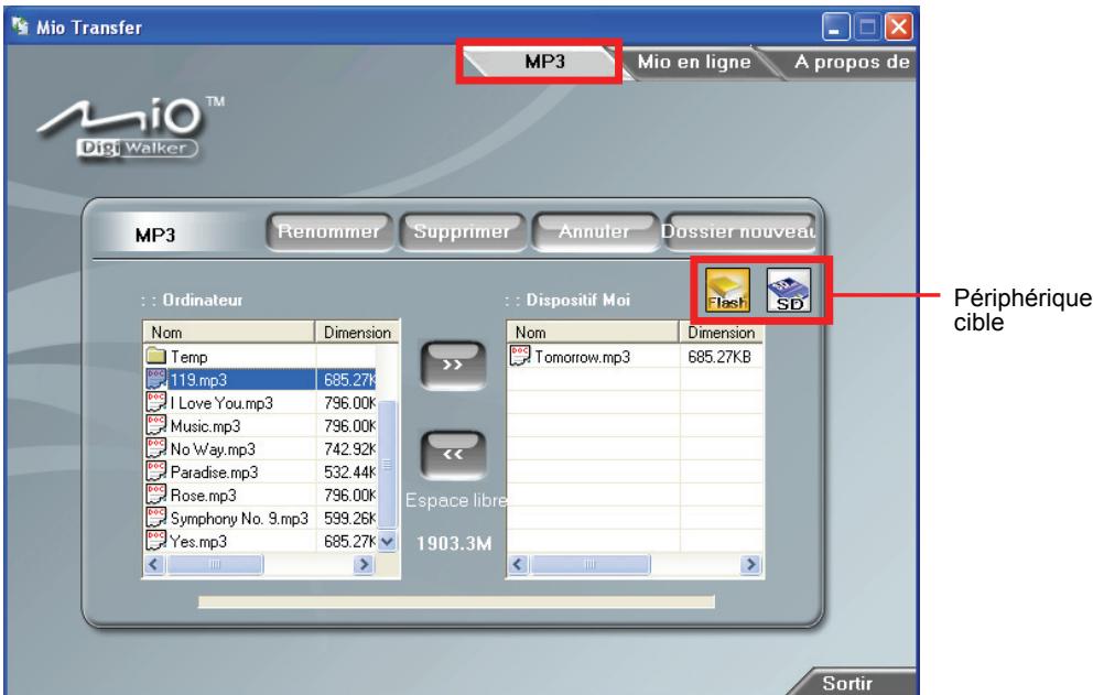 MIO C250 - Copie de MP3 ou images vers l'ordinateur - 4