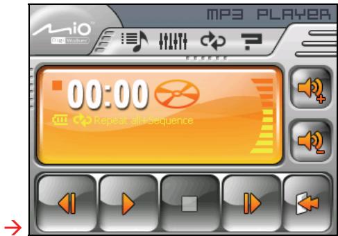 MIO C250 - Démarrer et quitter MP3 player - 2
