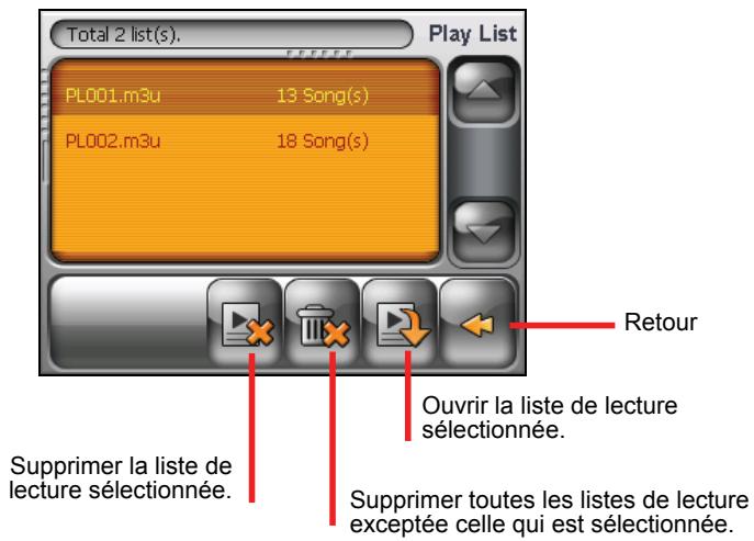 MIO C250 - Ouvrir une liste de lecture - 1