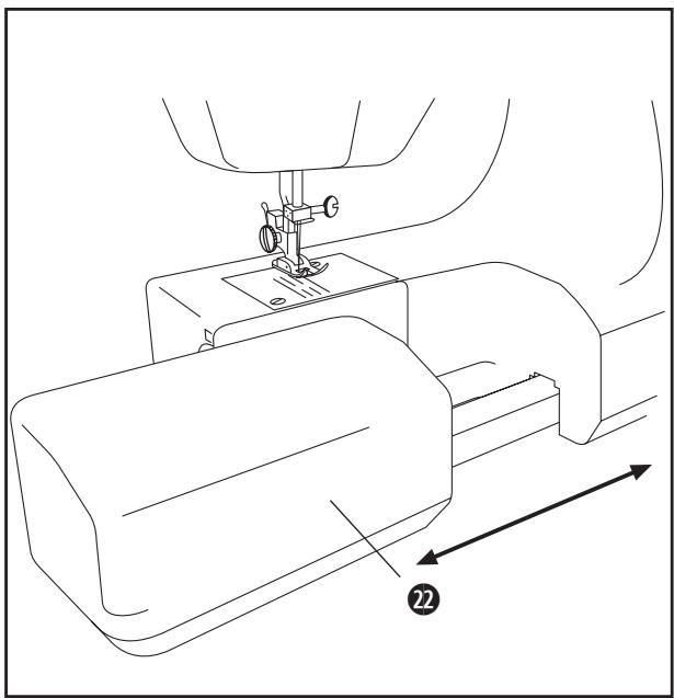 LERVIA KH 4000 AUTOMATIC FREE-ARM SEWING MACHINE - b) Enfilier le fil inférieur - 5