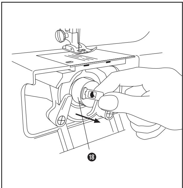 LERVIA KH 4000 AUTOMATIC FREE-ARM SEWING MACHINE - a) Unterfaden-Spule füllen - 3