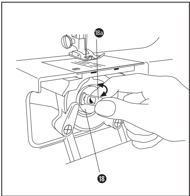 LERVIA KH 4000 AUTOMATIC FREE-ARM SEWING MACHINE - a) Unterfaden-Spule füllen - 2