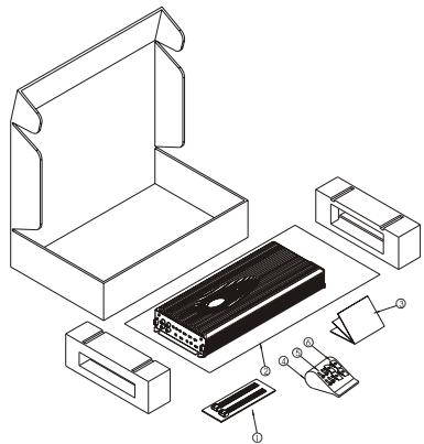 CLARION APA4320 - -9. Contenu de l'emballage - 1